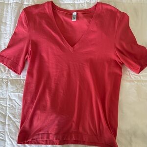 Wolford Cotton Velvet Light Top — Coral Rose, Size Medium (Fits Small)